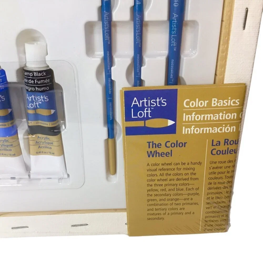 Paint by Number Kit NEW Artist's Loft PBN Owl Owls Canvas Acrylic Tubes Brushes